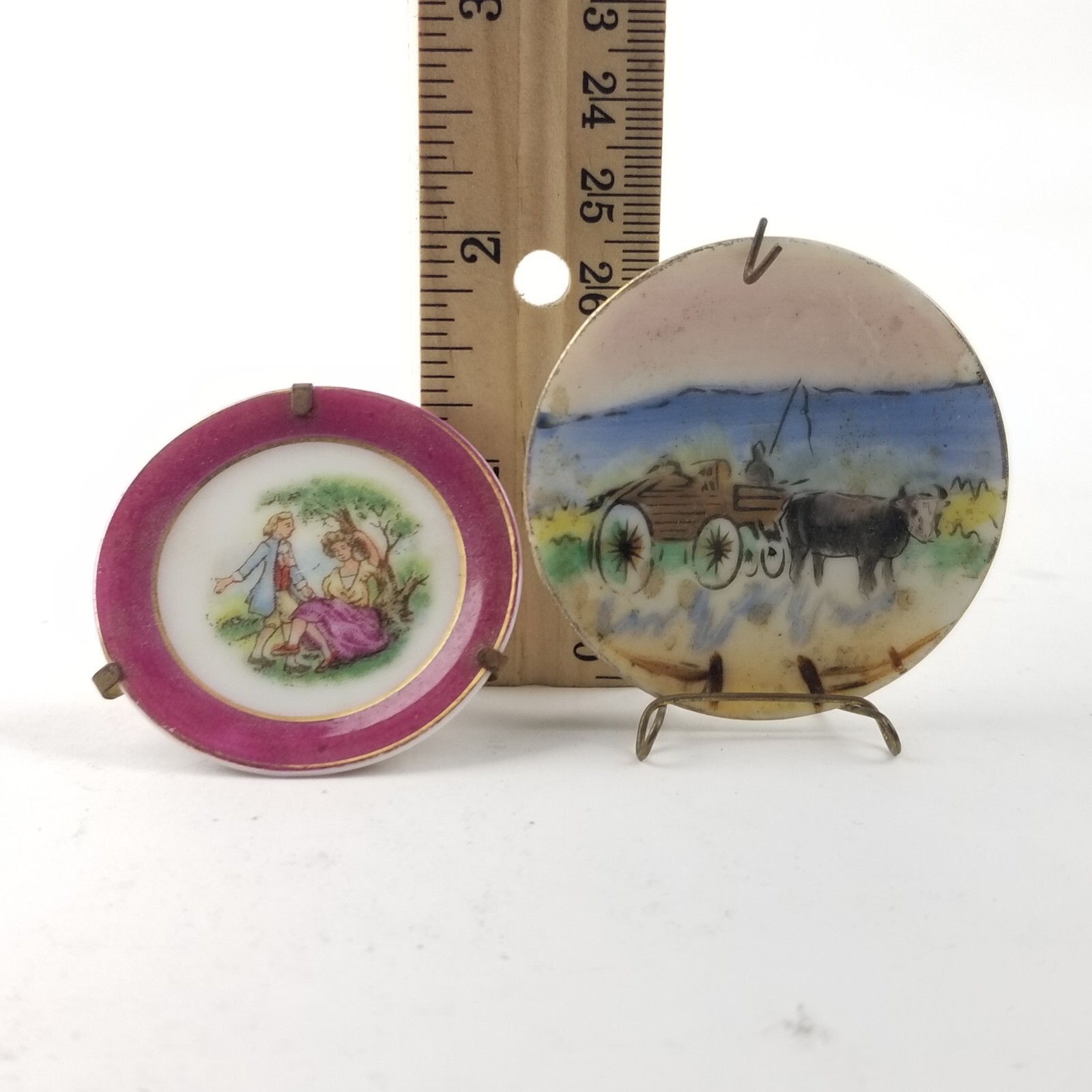 (2) Vintage Miniature Decorative Plates eBay