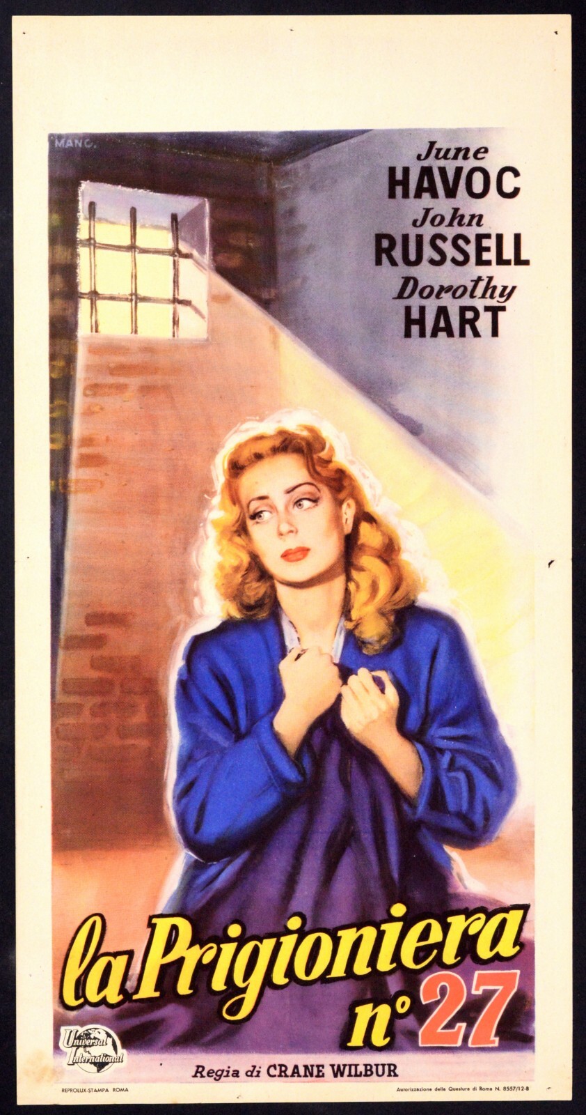 Locandina di La prigioniera n.27 (1949)