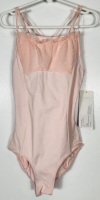 Danskin Girls Size Small (4-6) Petal Pink Camisole Leotard NWT