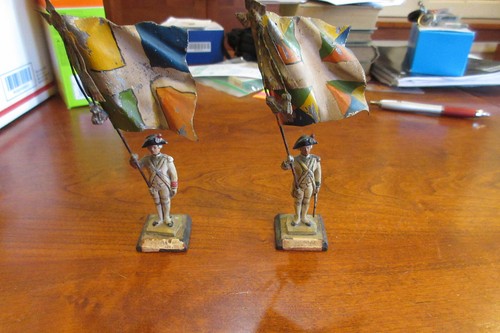 Figurine Soldat Premier Empire - Porte-drapeau Régiment D'Isembourg - Guy Renaud 54mm - Plomb