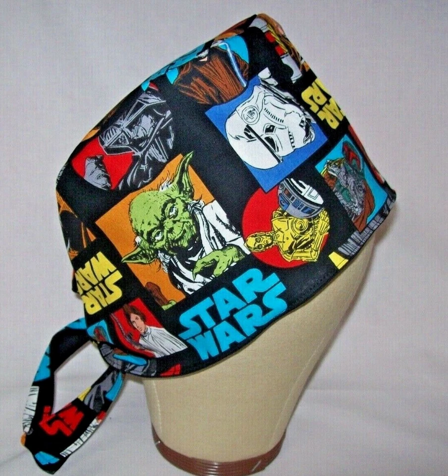 Men/Women Surgical Scrub Cap Lined SW 100% Cotton - Image 3 of 4