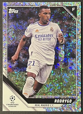 2021-22 Topps UEFA Champions League Rodrygo Sparkle Foil #94 Real