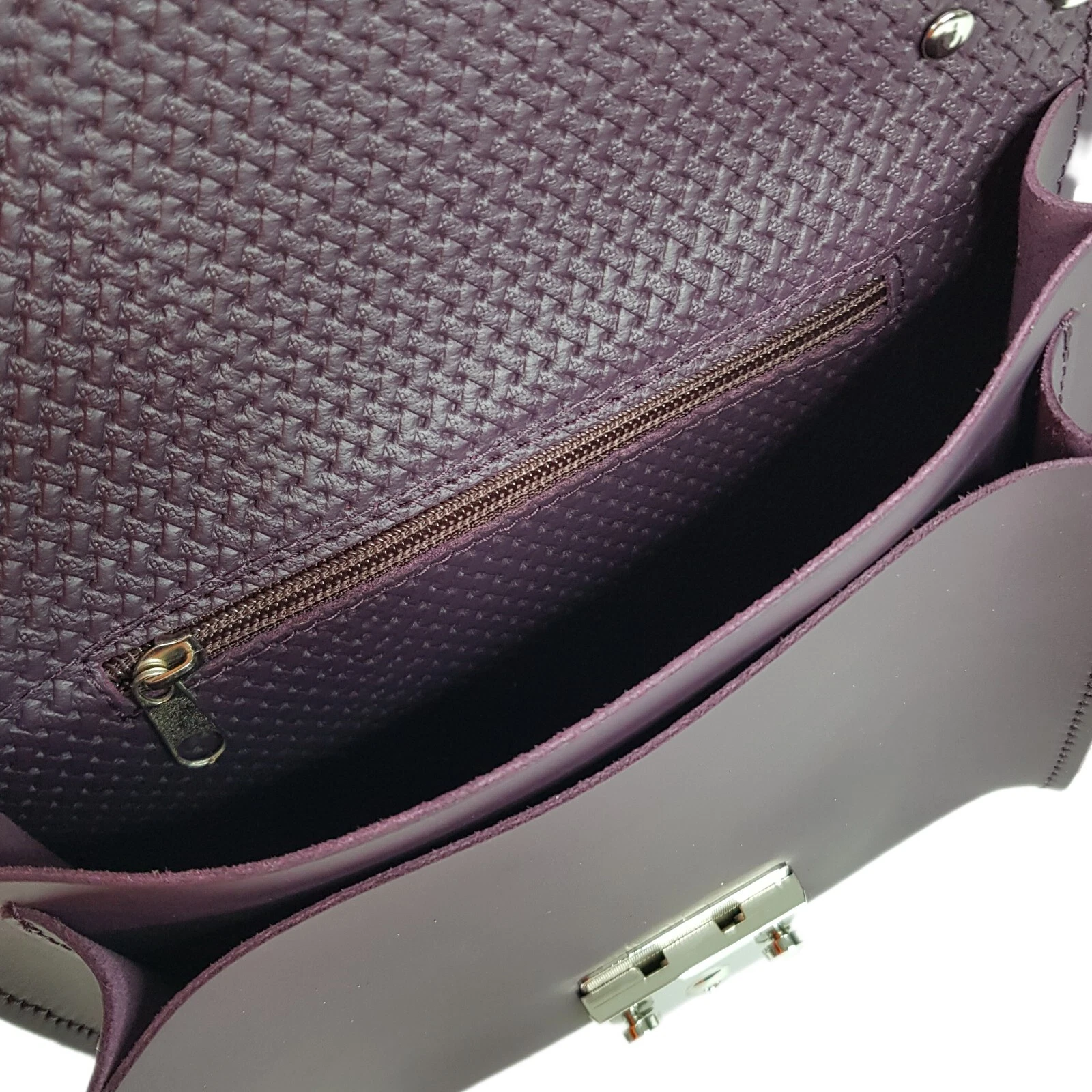 COACH Borsa donna viola melanzana tracolla pelle borsetta melanzana viola tracolla
