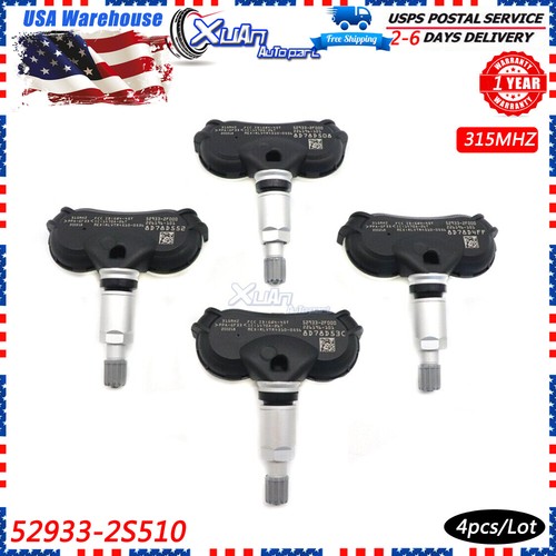 52933-2S510 4x for Hyundai Tucson Kia Sportage 2.0 2.4 TIRE PRESSURE SENSOR TPMS - 第 1/12 張圖片