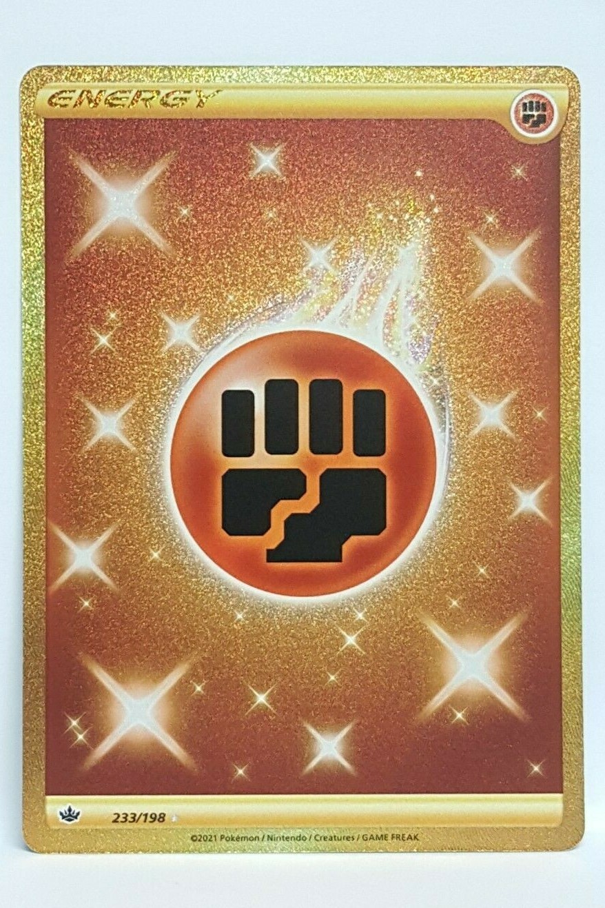 Fighting Energy 233/198 Secret Rare Full Art Pokemon Chilling Reign NM/MINT