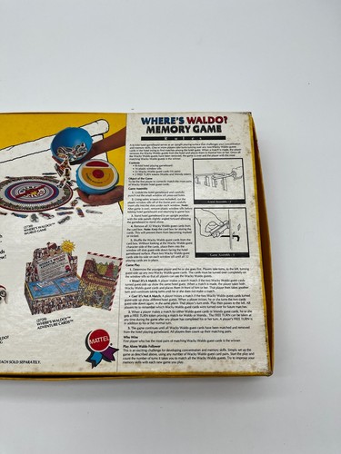VTG Mattel Where's Waldo Memory Game- Complete - Picture 3 of 3