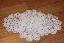 New Hand Crocheted Doily - white set of 4