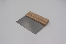 Dough Scraper With Solid Wood Handle And Stainless Steel Blade - Large