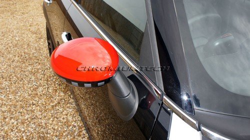 MINI R55 R56 R57 R58 R59 R60 R61 JCW Style MIRROR Cap Covers for Manual Fold - Picture 3 of 6
