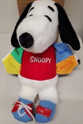 1968 VINTAGE DRESS ME SNOOPY Stuffed Plush 12