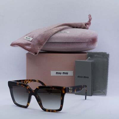 MIU MIU MU03YS VAU0A7 Honey Havana/Gradient Gray 54-17-145 Sunglasses New 