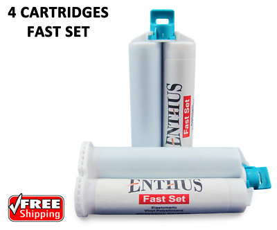 BITE REGISTRATION Material FAST SET Enthus - 4 X 50ml Cartridges Dental VPS