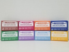 3 OR 6 Packs of DR.BRONNER'S ALL-ONE HEMP Natural Castile BAR Soap CHOOSE SCENT