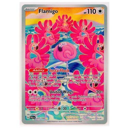 2023 Pokemon Paldea Evolved #227 FLAMIGO PSA 10 Illustration Rare