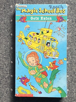 Scholastic s The Magic School Bus Gets Eaten VHS Video Tape PBS Kids Educational