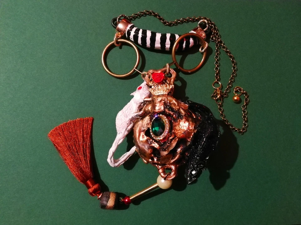 gioielli di lusso collana girocollo occhio NO oro argento diamante pietre rare - Immagine 2 di 4