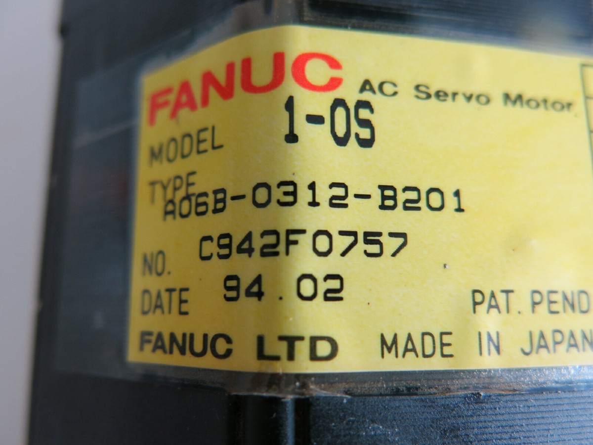 FANUC ACサーボモーター 型番：A06B-0312-B201