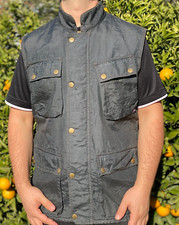 Raro gilet gilet giacca leggera Belstaff nero Prince Welde cuciture taglia XL