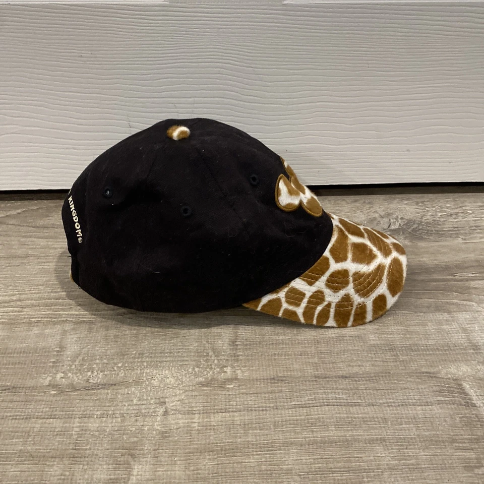 Vintage Disney Parks Animal Kingdom Giraffe Mickey Black Hat Cap One Size EUC - Image 4 of 4