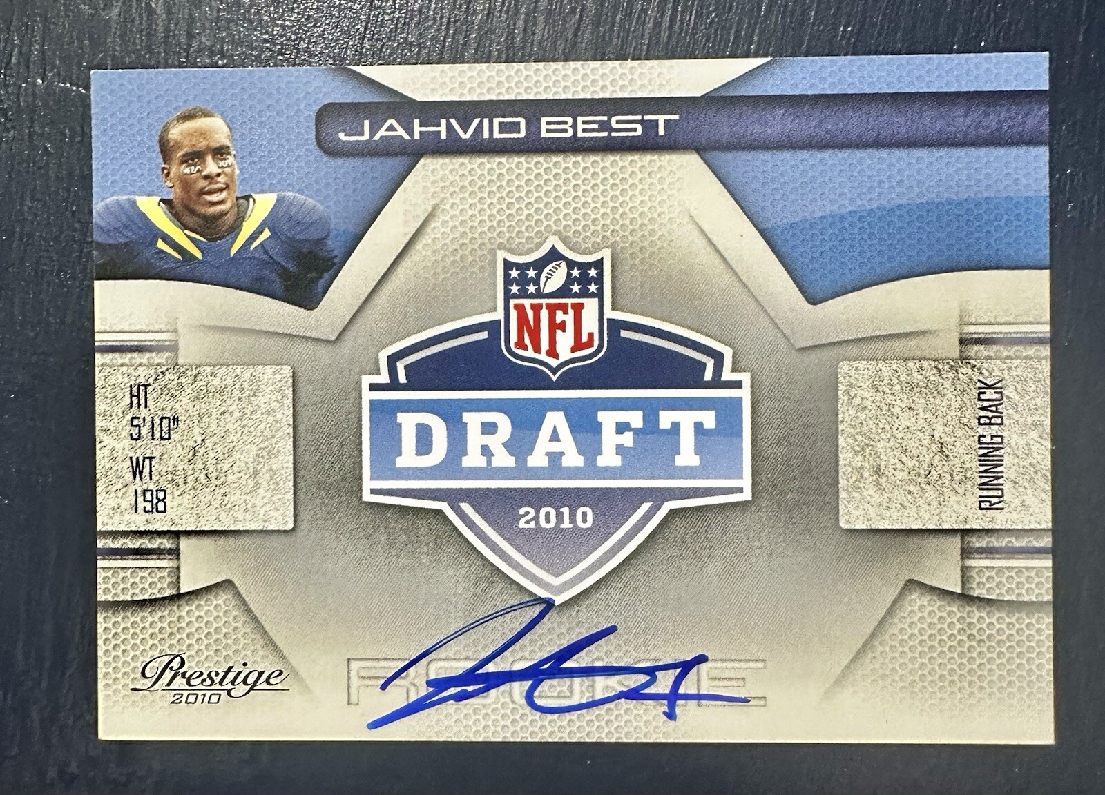 Jahvid Best Panini Prestige NFL Draft #22 Autograph