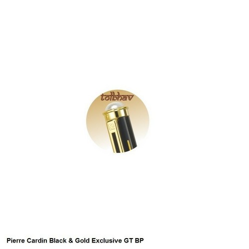Pierre Cardin Pearl Black & Gold Ball Point Pen GT Blue Ink Metal New Gift Nib - Picture 8 of 8