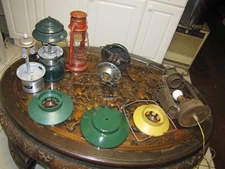 Lot Of 5 Coleman others Lanterns Parts Repairs+wagon Lantern ALL FOR PARTS/DECOR