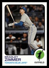 Bradley Zimmer 2022 Topps Heritage #644 Toronto Blue Jays *035