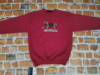 Nuovo BEST COMPANY Vintage Pullover Olmes Carretti Italia Cavallo