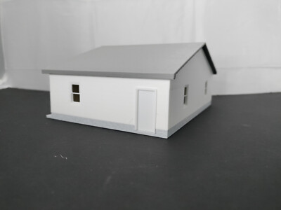 1:64 Scale - White 3 Car Garage with Opened and Closed