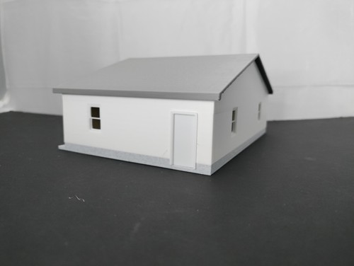1:64 Scale - White 3 Car Garage with Opened and Closed Garage Door - 3D Printed - Picture 4 of 9