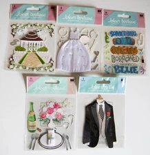 Jolee's Boutique Stickers, Wedding Theme, You Pick!