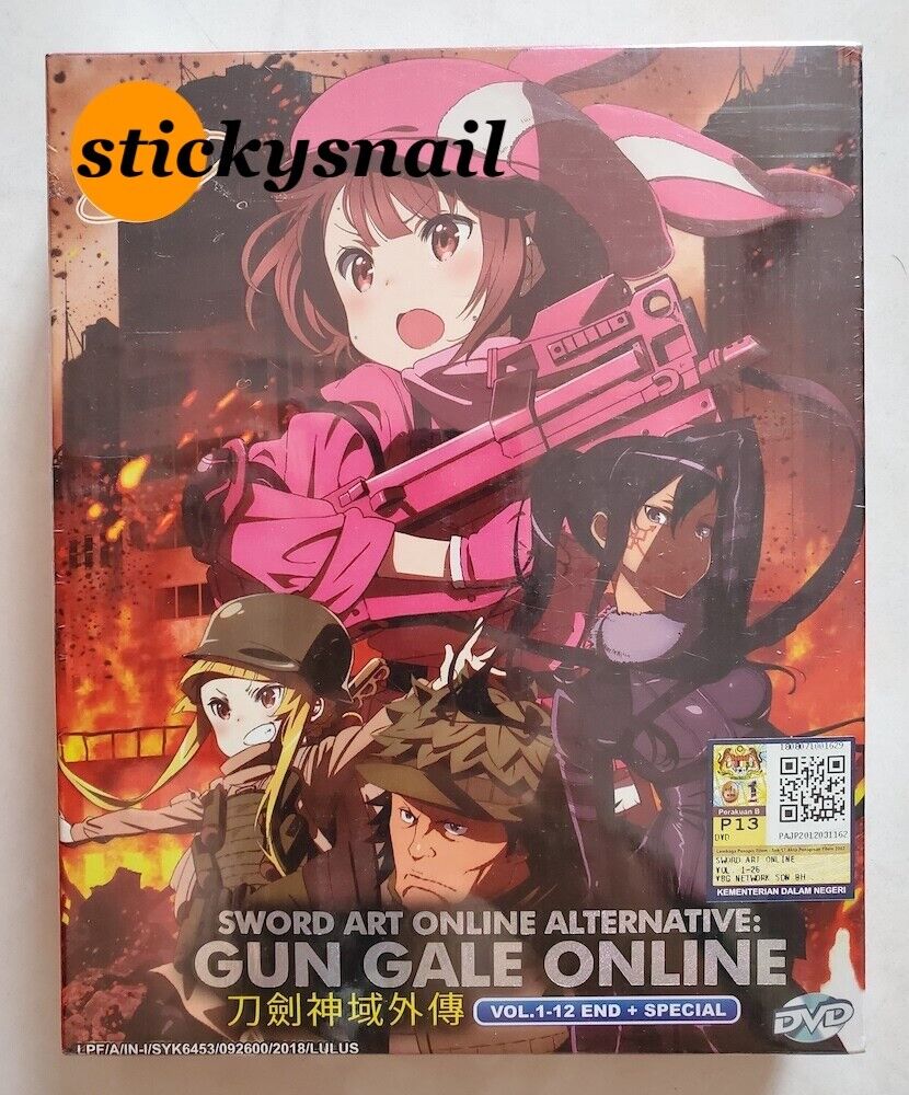 Anime DVD Sword Art Online Alternative: Gun Gale Online Vol. 1-12 End +  Special