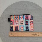 Cute Cats Squares Zip Coin Card Purse Travel Pouch Bag Cat Lover Lined Gift AUS