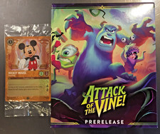 Disney LORCANA Attack of the Vine SET 13 PRERELEASE BOX and Mickey Puzzle Promo