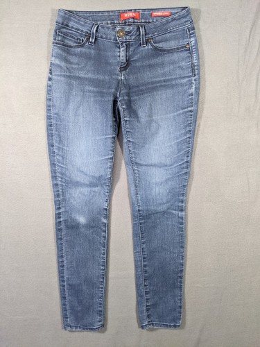 GUESS Los Angeles Women Size 29 Medium Rise Curvy Skinny Blue Denim Jeans