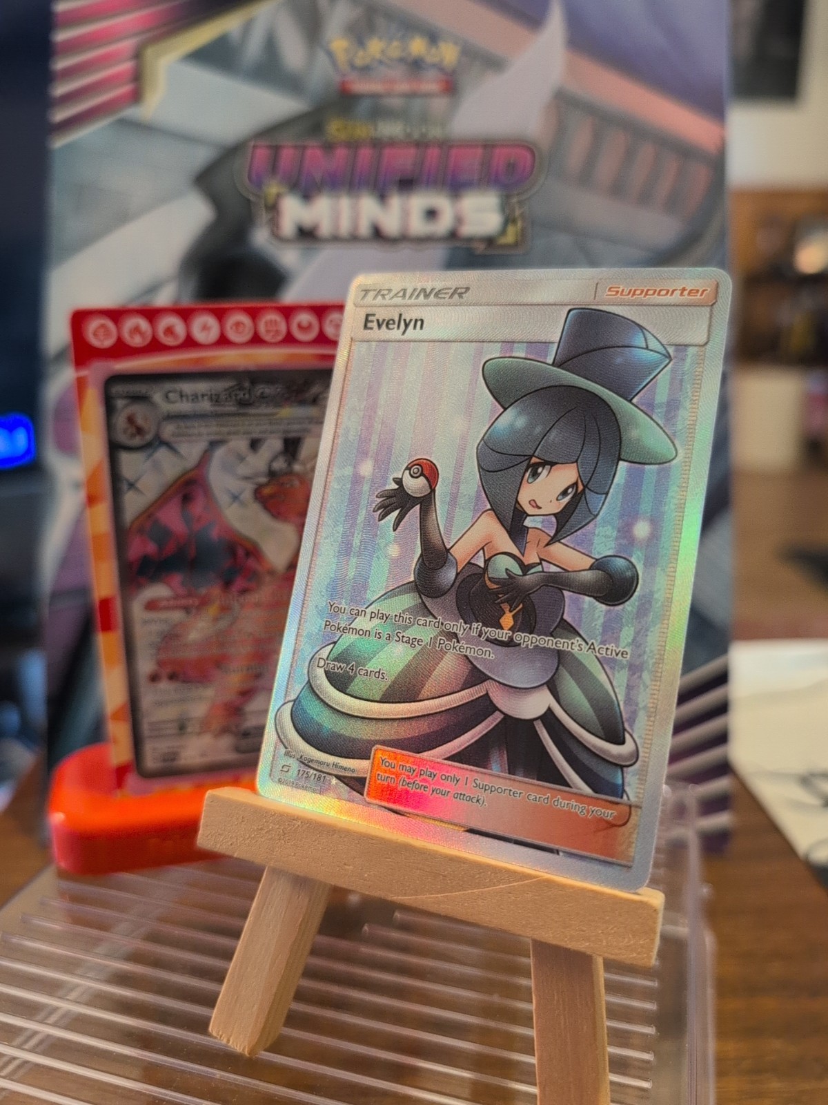 Evelyn - 175/181 - Pokemon Team Up Sun & Moon Full Art Ultra Rare Card NM