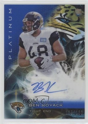 2015 Topps Platinum Rookies Blue Refractor 133/150 Ben Koyack #AR-BK Auto RC 5tr