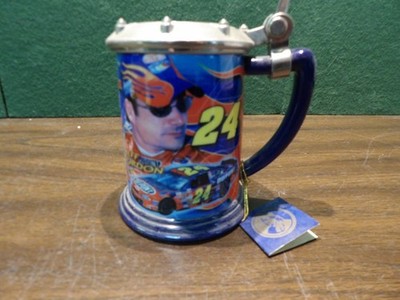E7384 - THE FRANKLIN MINT JEFF GORDON NASCAR #24  COLLECTORS TANKARD STEIN