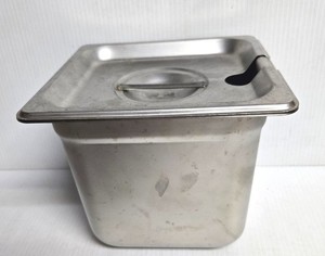 ADCRAFT 22S6 7" x 6-1/2" x 6" STEAM TABLE PAN with LID - STAINLESS STEEL