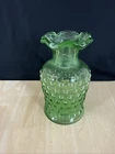 Fenton Green Hobnail 4-1/2 Inches Tall Glass Vase
