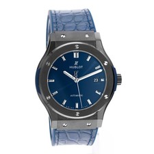 Hublot Ceramic Blue 511.CM.7170.RX 45mm Blue Index Ceramic Mens Watch 2021 6