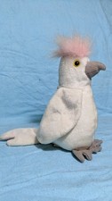 Retired Original Ty Beanie Babies "Kuku" Cockatoo Bird - White 1998