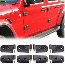 USA Flag Aluminum Door Hinge Kit for 2018-2025 Jeep Wrangler JL JLU Gladiator JT