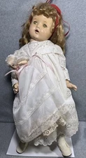 Horsman 1930s Baby Doll 24” Composite Antique Sleep Eyes Vintage