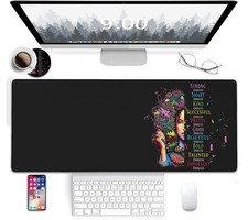 Desk Pad, Large Mouse Pad 31.5 11.8 Gaming Mousepad Extended Computer Offic