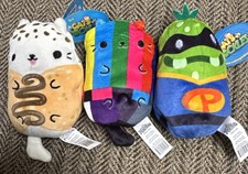 Cats Vs Pickles Bean Bag Plush Set of 3 Cannoli, Sour Menace, Test Pattern