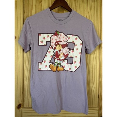 Strawberry Shortcake Vintage Style Graphic Tee Lavender Purple Unisex Small 73