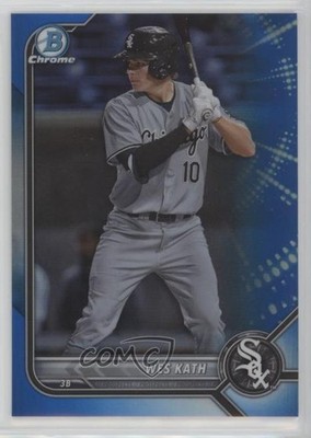 2022 Bowman Chrome Prospects Blue Refractor 29/150 Wes Kath #BCP-204 md3
