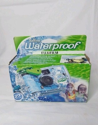 FUJI FUJIFILM FILM QUICKSNAP WATERPROOF DISPOSABLE CAMERA 27 EXPOSURES EXP 01/20
