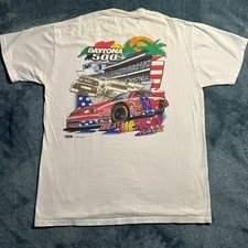 Vintage 1999 Daytona 500 NASCAR The Great American Race Pocket T-Shirt Size L